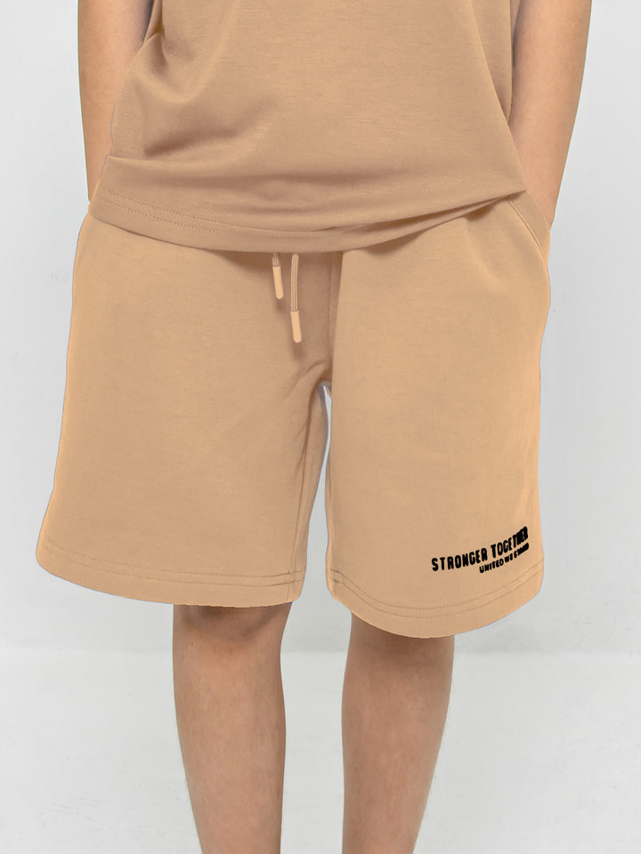 Kids OS Blended Cotton Shorts -Stronger Together