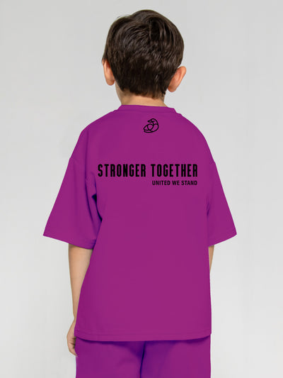Kids Oversized Soft T-Shirt - Stronger Together