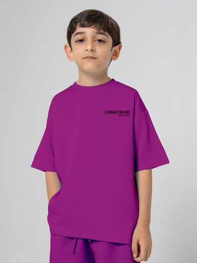 Kids Oversized Soft T-Shirt - Stronger Together
