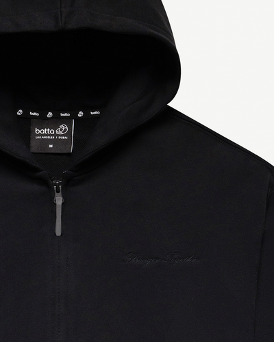 Embroidered Classic Full Zip Kids  Hoodie