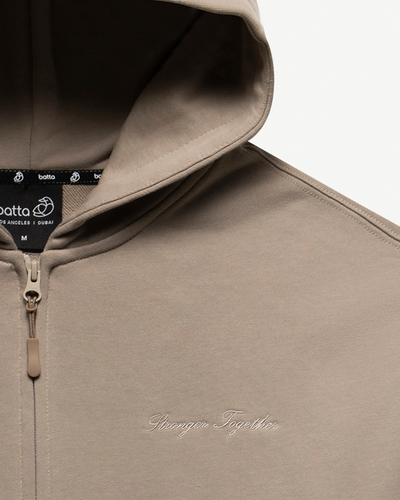 Embroidered Classic Full Zip Kids  Hoodie