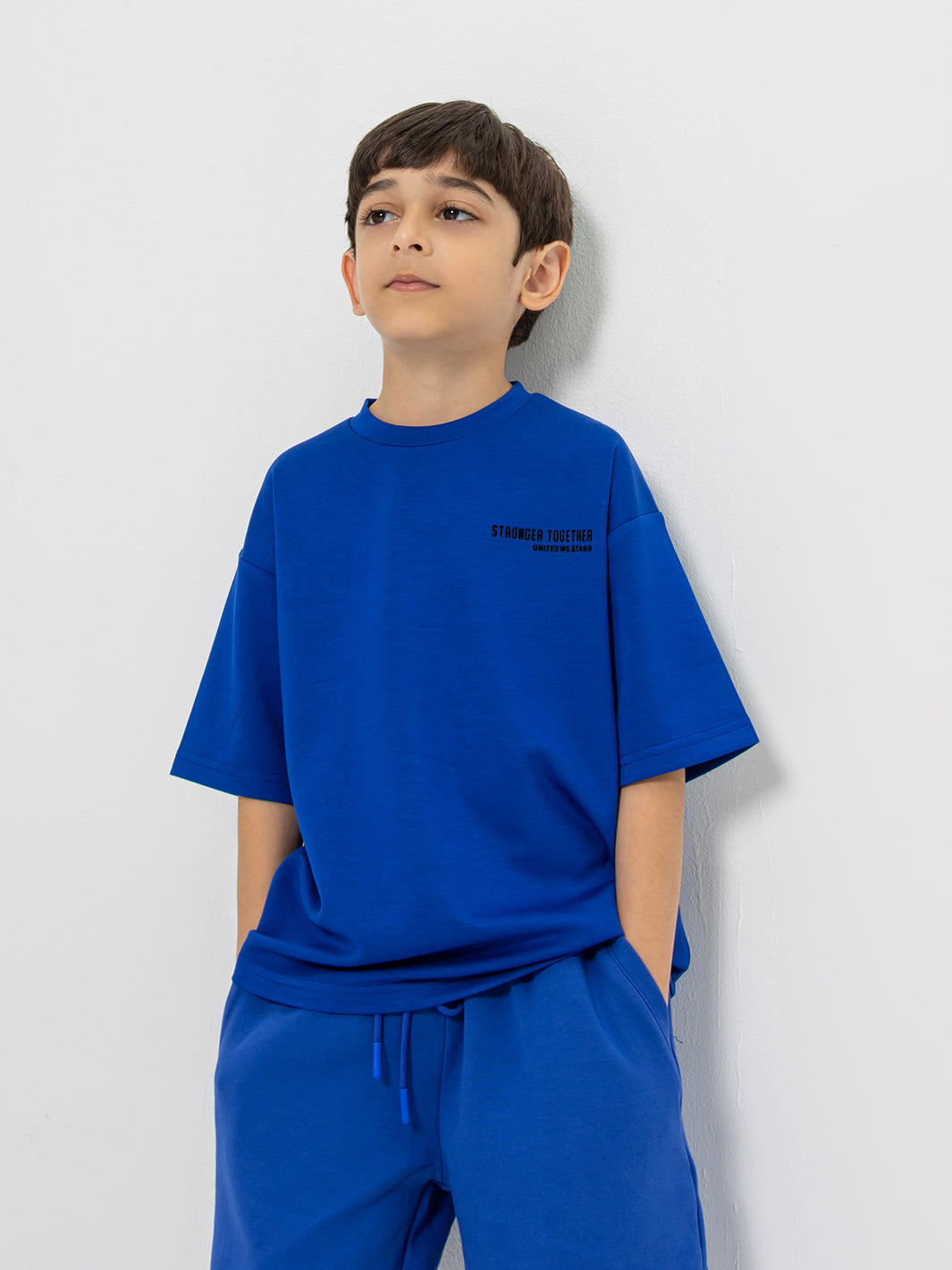 Kids Oversized Light Breathable T-Shirt - Stronger Together