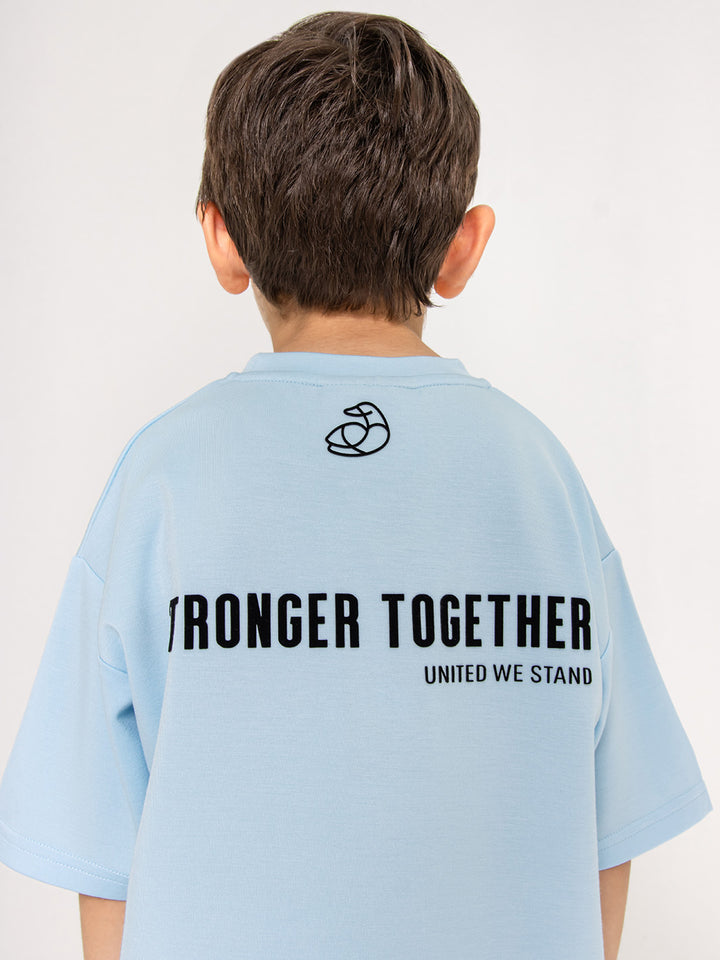 Kids Oversized Light Breathable T-Shirt - Stronger Together