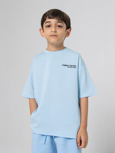 Kids Oversized Light Breathable T-Shirt - Stronger Together