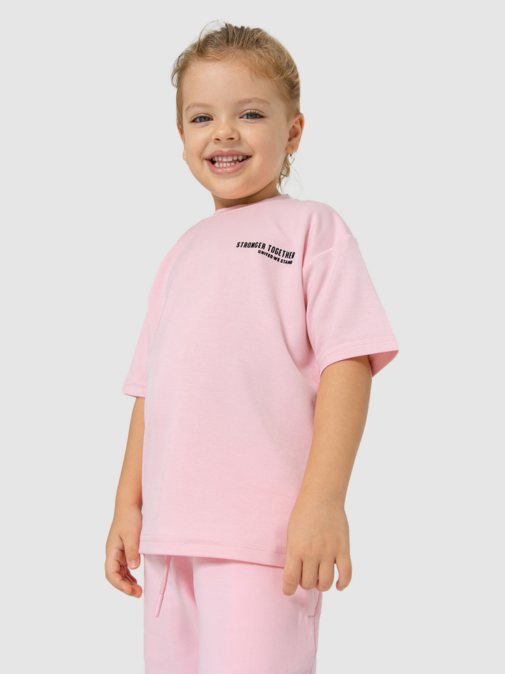 Kids Oversized Light Breathable T-Shirt - Stronger Together