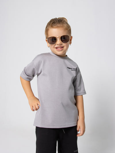 Kids Oversized Light Breathable T-Shirt - Stronger Together