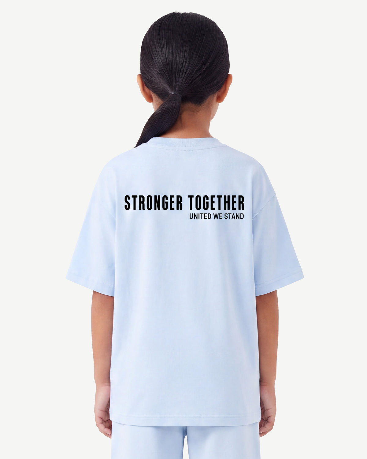 Kids Oversized Light Breathable T-Shirt - Stronger Together