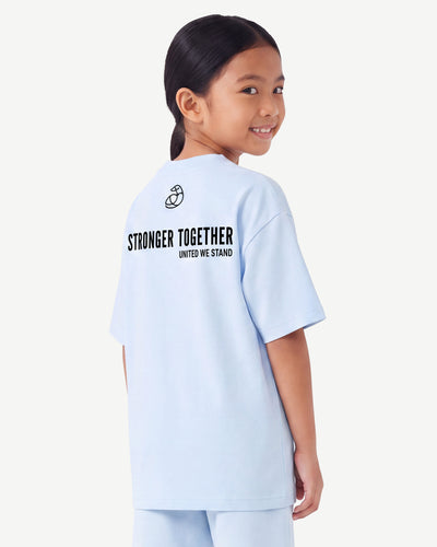 Kids Oversized Light Breathable T-Shirt - Stronger Together
