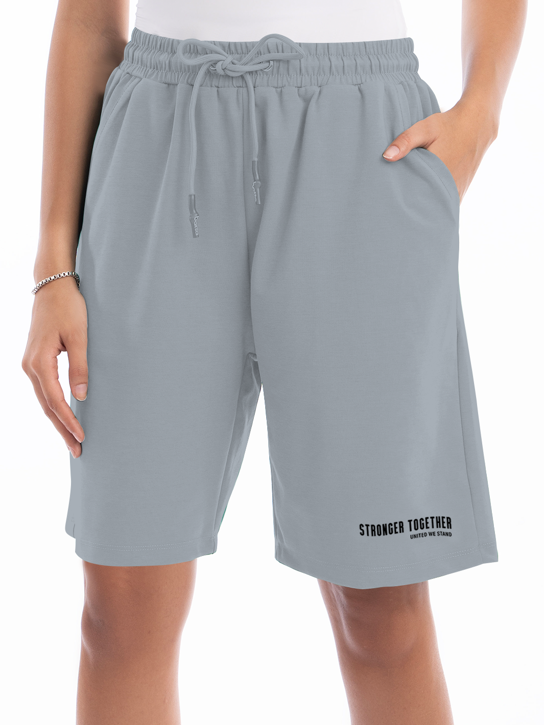 Women ADOS- Blended Cotton Shorts  Stronger Together