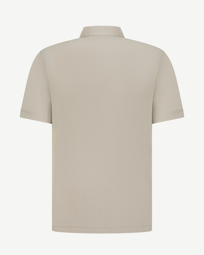 Half-Zip Textured Polo Shirt