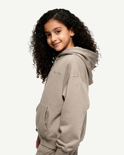 Embroidered Classic Full Zip Kids  Hoodie