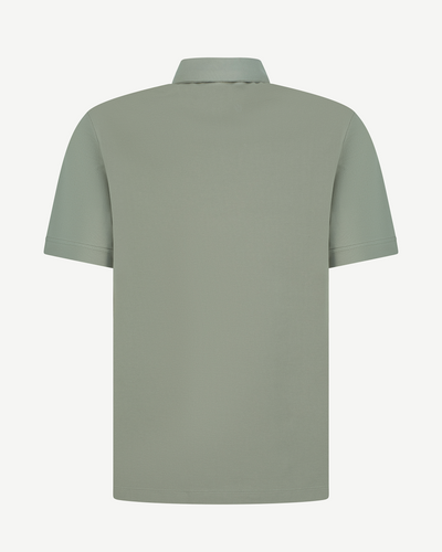 Half-Zip Textured Polo Shirt