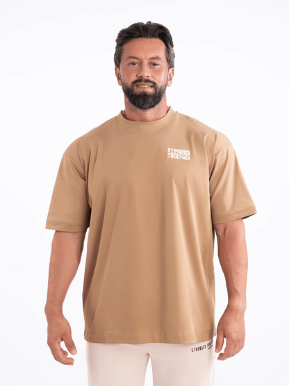 Men Oversized Stronger Together Graphic Tee