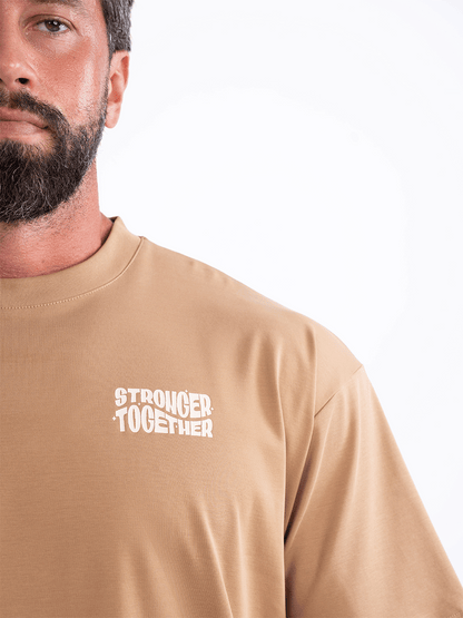 Men Oversized Stronger Together Graphic Tee