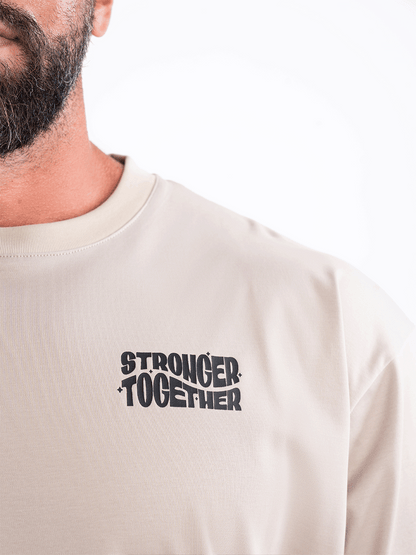 Men Oversized Stronger Together Graphic Tee