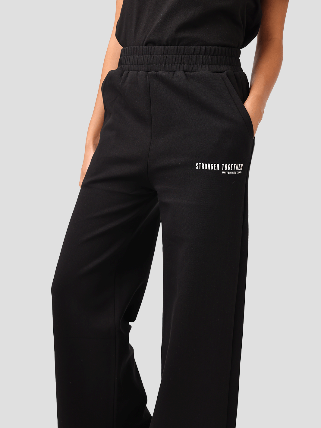 Women Wide High Waist Light Beige Pants