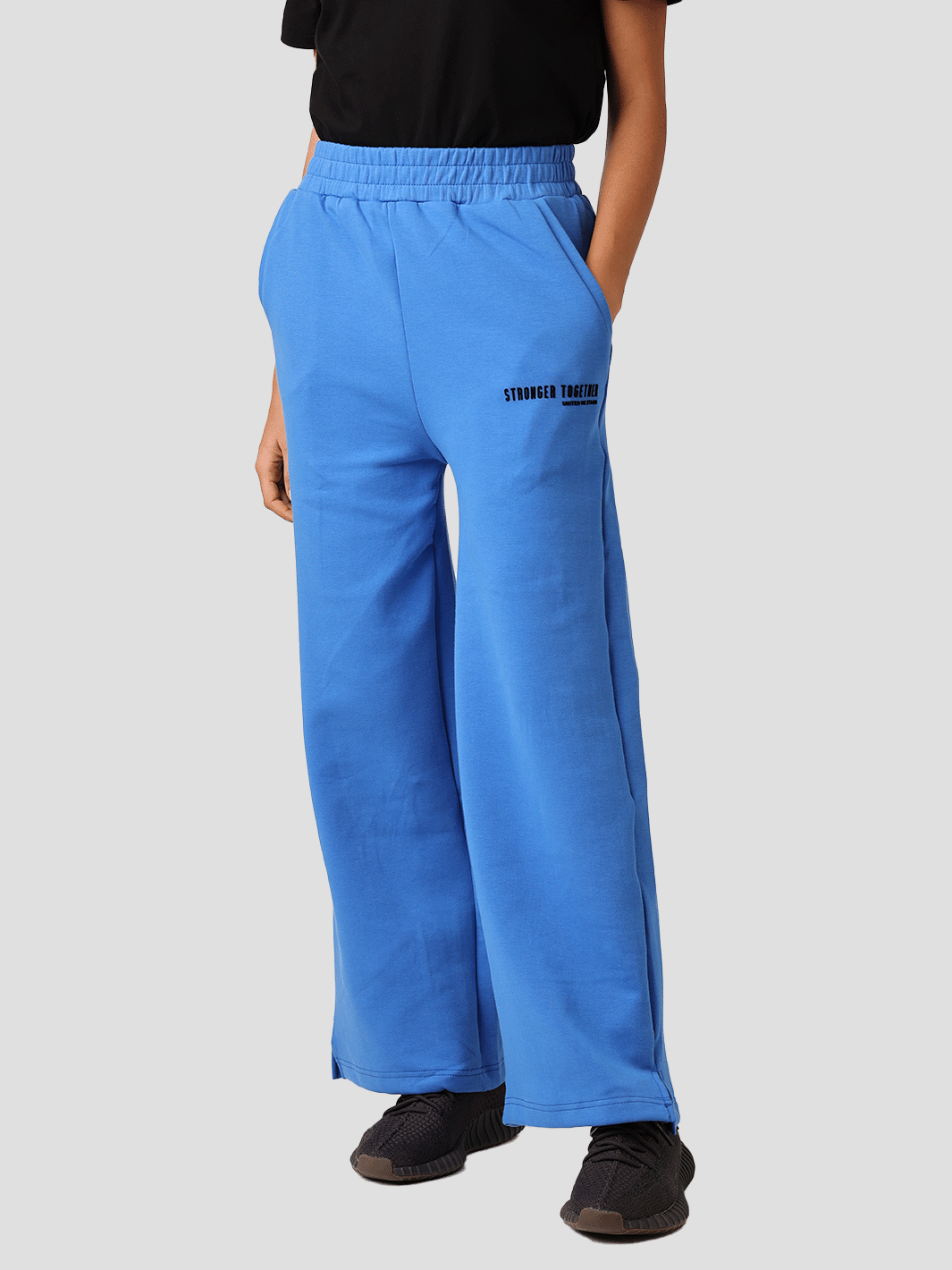 Women Wide High Waist Light Beige Pants