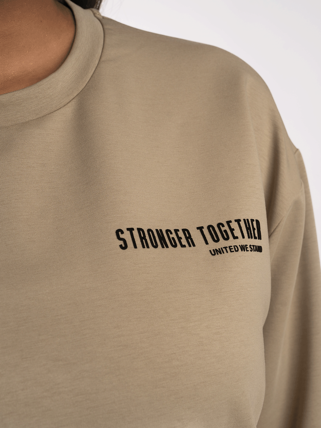 Women Oversized Long Sleeves Contrast Print