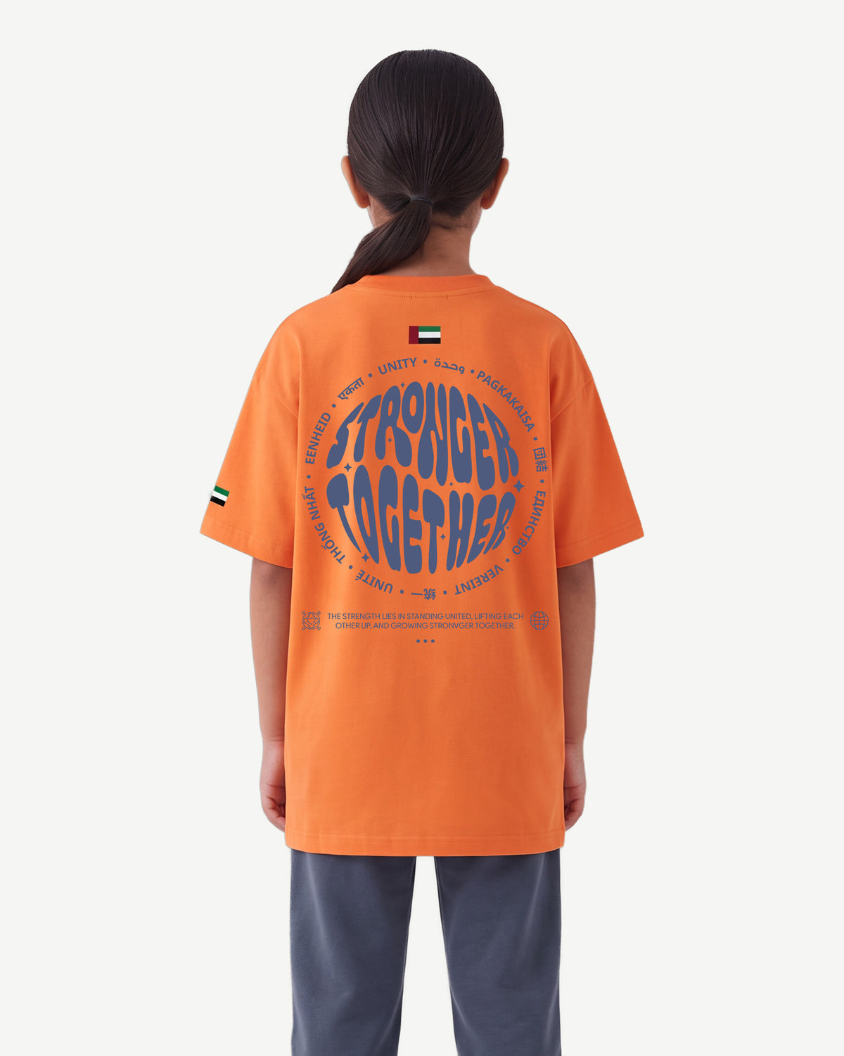Kids Global Unity Graphic Tee UAE Flag Edition