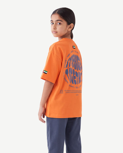 Kids Global Unity Graphic Tee UAE Flag Edition